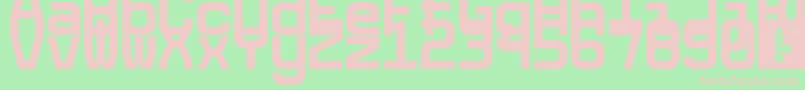 5cetaMono Font – Pink Fonts on Green Background