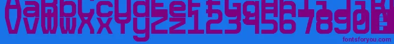 5cetaMono Font – Purple Fonts on Blue Background