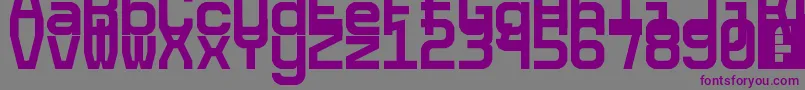 5cetaMono Font – Purple Fonts on Gray Background