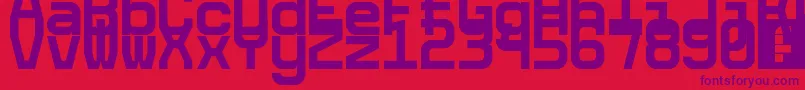 5cetaMono Font – Purple Fonts on Red Background