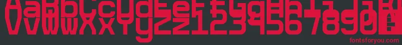 5cetaMono Font – Red Fonts on Black Background