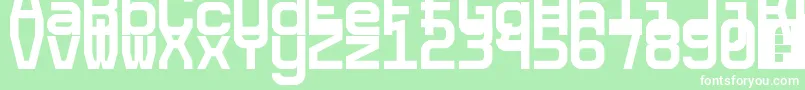 5cetaMono Font – White Fonts on Green Background