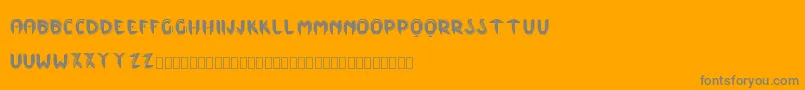 MlRoxyInitialsKk Font – Gray Fonts on Orange Background