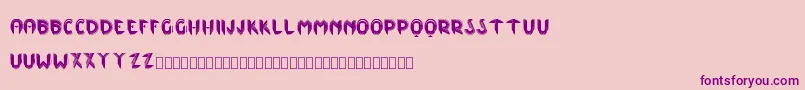 MlRoxyInitialsKk Font – Purple Fonts on Pink Background