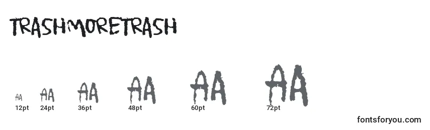 Größen der Schriftart TrashMoreTrash