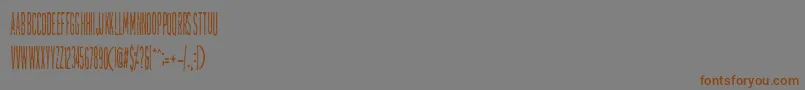 TallierstGrustampa Font – Brown Fonts on Gray Background