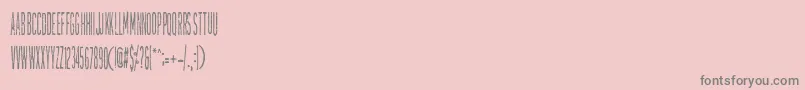 TallierstGrustampa-Schriftart – Graue Schriften auf rosa Hintergrund