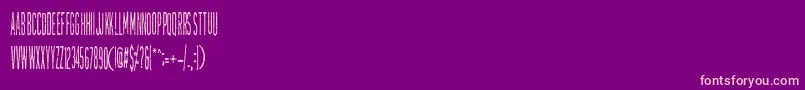 TallierstGrustampa Font – Pink Fonts on Purple Background