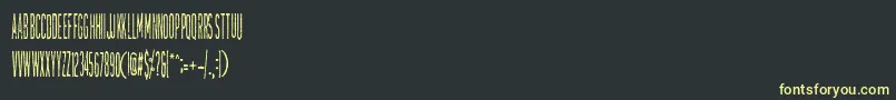 TallierstGrustampa Font – Yellow Fonts on Black Background