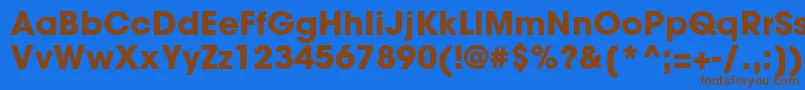 ItcAvantGardeGothicLtBold Font – Brown Fonts on Blue Background