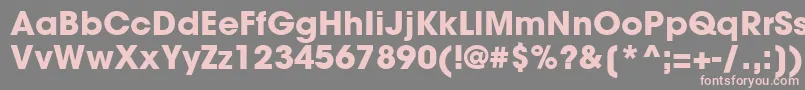 Шрифт ItcAvantGardeGothicLtBold – розовые шрифты на сером фоне