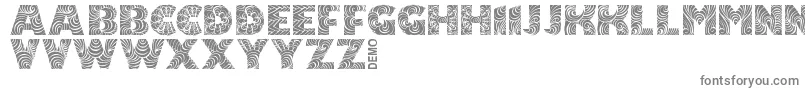 SimplaDemo-Schriftart – Graue Schriften auf weißem Hintergrund