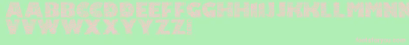 SimplaDemo Font – Pink Fonts on Green Background