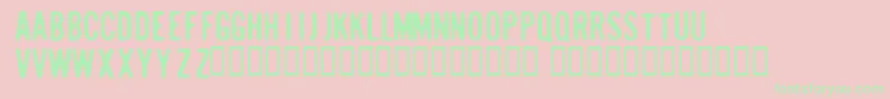 Sugarcube Font – Green Fonts on Pink Background