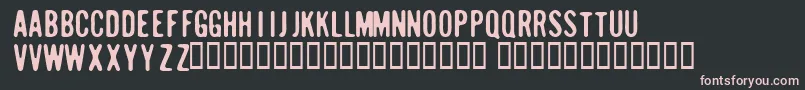 Sugarcube Font – Pink Fonts on Black Background