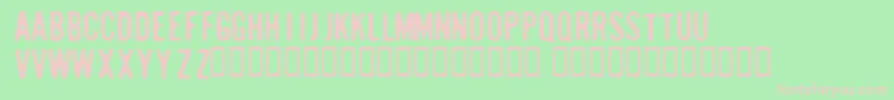 Sugarcube Font – Pink Fonts on Green Background