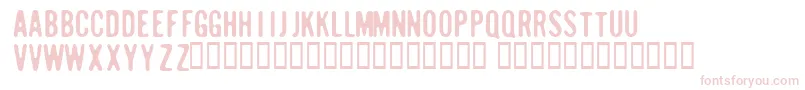 Sugarcube Font – Pink Fonts on White Background