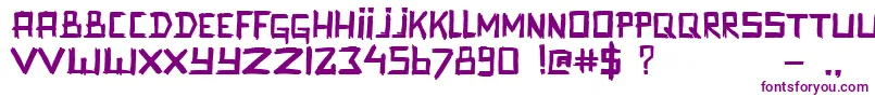 Promenadenmischung Font – Purple Fonts on White Background