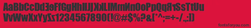 Irr3v3rsibl3 Font – Black Fonts on Red Background