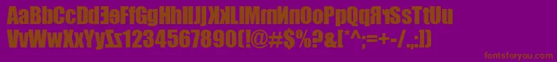 Irr3v3rsibl3 Font – Brown Fonts on Purple Background