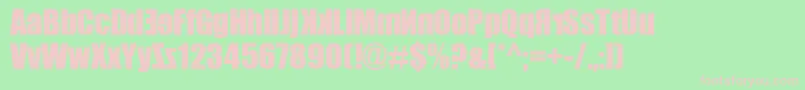 Irr3v3rsibl3 Font – Pink Fonts on Green Background