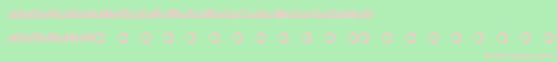 Chlub Font – Pink Fonts on Green Background