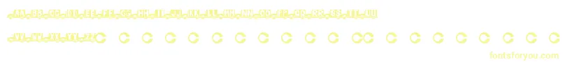 Chlub-Schriftart – Gelbe Schriften