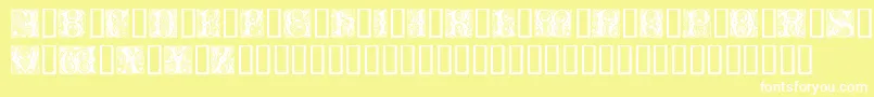 CheshireInitials Font – White Fonts on Yellow Background