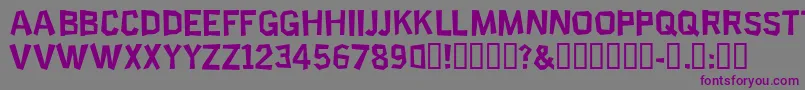 Шрифт ScienceProject – фиолетовые шрифты на сером фоне