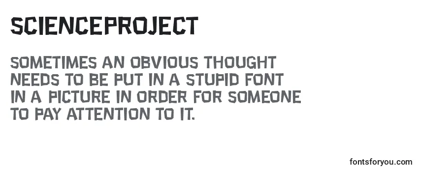 Review of the ScienceProject Font