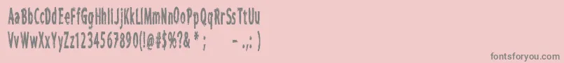 CfiwanttobelieveCompressed Font – Gray Fonts on Pink Background
