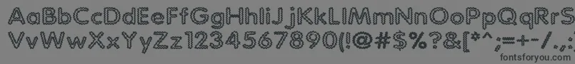 StaticCharge-Schriftart – Schwarze Schriften auf grauem Hintergrund