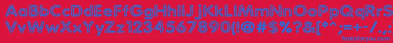 StaticCharge Font – Blue Fonts on Red Background