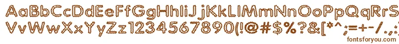 Шрифт StaticCharge – коричневые шрифты на белом фоне