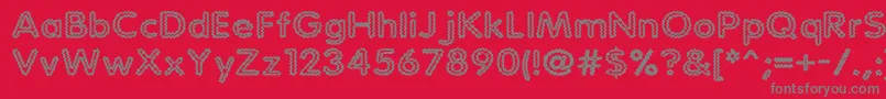 StaticCharge-Schriftart – Graue Schriften auf rotem Hintergrund