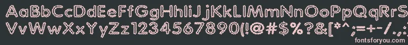 StaticCharge Font – Pink Fonts on Black Background