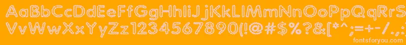 StaticCharge Font – Pink Fonts on Orange Background