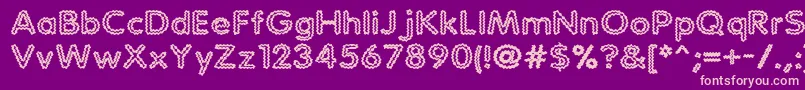 StaticCharge Font – Pink Fonts on Purple Background