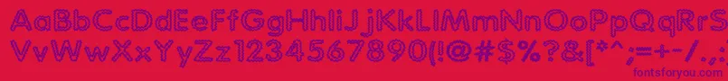 StaticCharge Font – Purple Fonts on Red Background