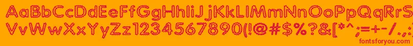 StaticCharge Font – Red Fonts on Orange Background