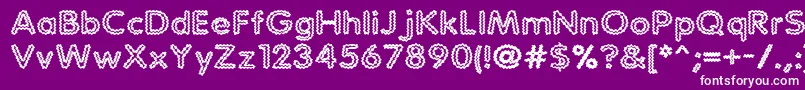 StaticCharge Font – White Fonts on Purple Background