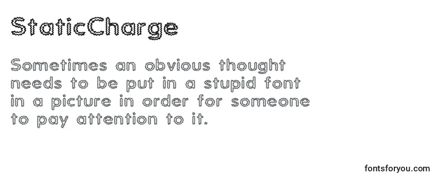 Schriftart StaticCharge
