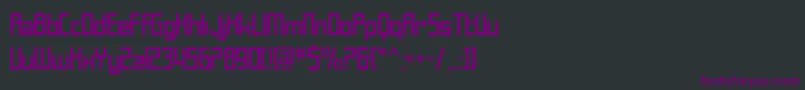 Шрифт SfLaundromatic – фиолетовые шрифты на чёрном фоне