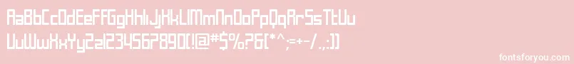 フォントSfLaundromatic – ピンクの背景に白い文字