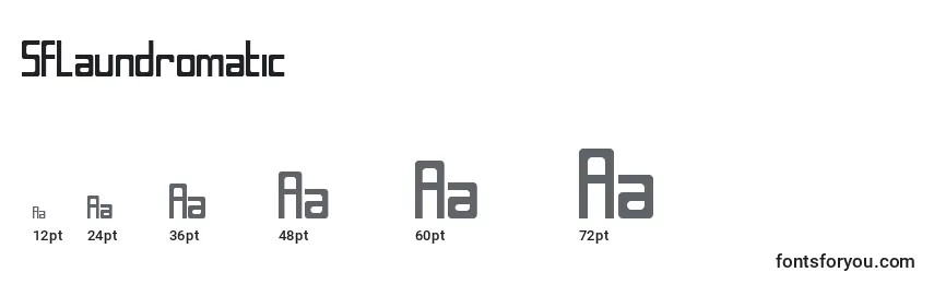 SfLaundromatic Font Sizes