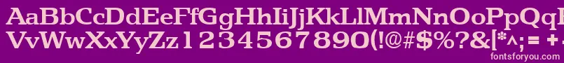 PenthouseBold Font – Pink Fonts on Purple Background