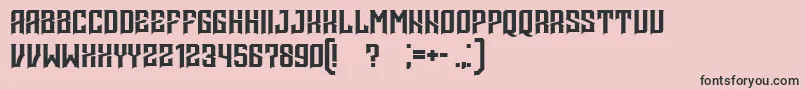 Minaisgone Font – Black Fonts on Pink Background