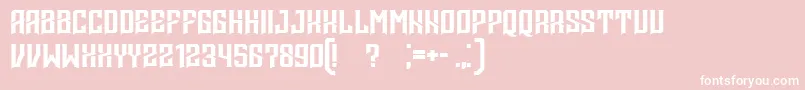 Minaisgone Font – White Fonts on Pink Background