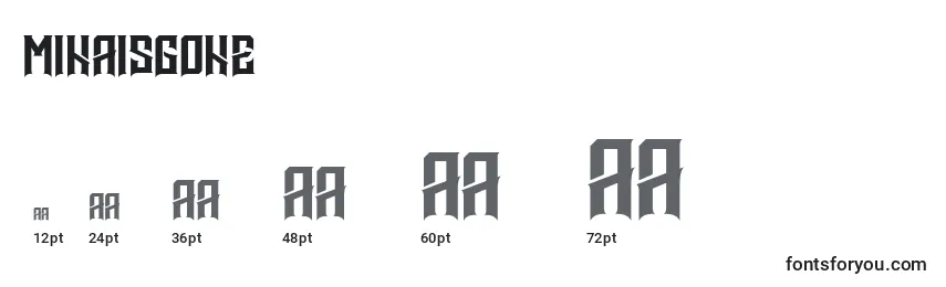 Minaisgone Font Sizes