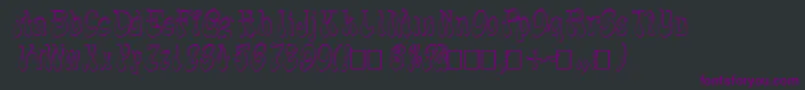 FzJazzy173DItalic Font – Purple Fonts on Black Background